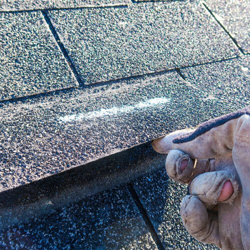 Residential Roof Inspection For An Insurance Claim Due To Storm